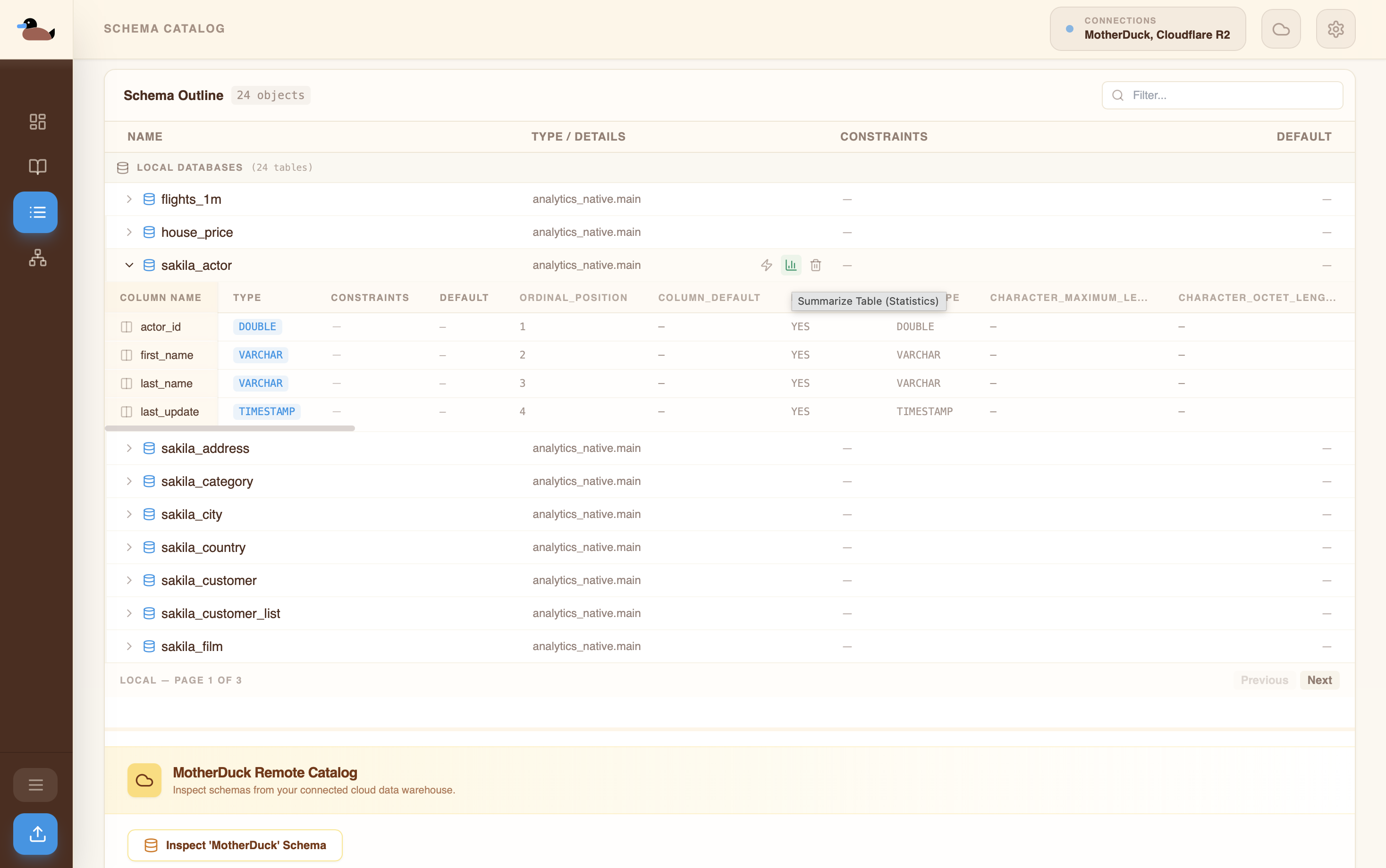 Local Hub & Table View